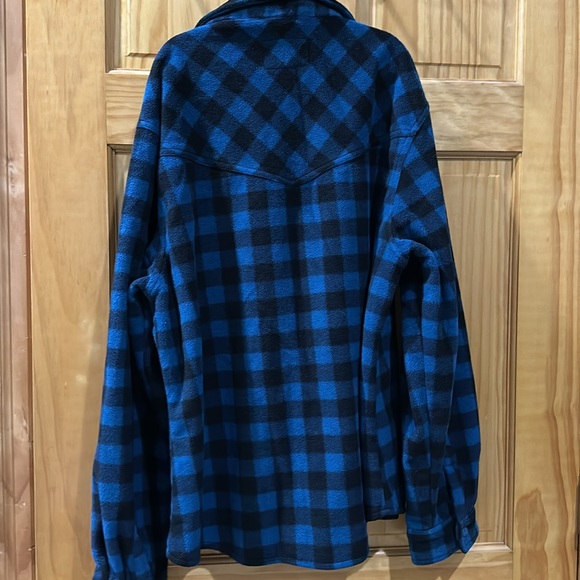 Outback Fleece button down long sleeve shirt jacket- 1X - Picture 4 of 4